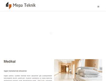 Tablet Screenshot of mepateknik.com